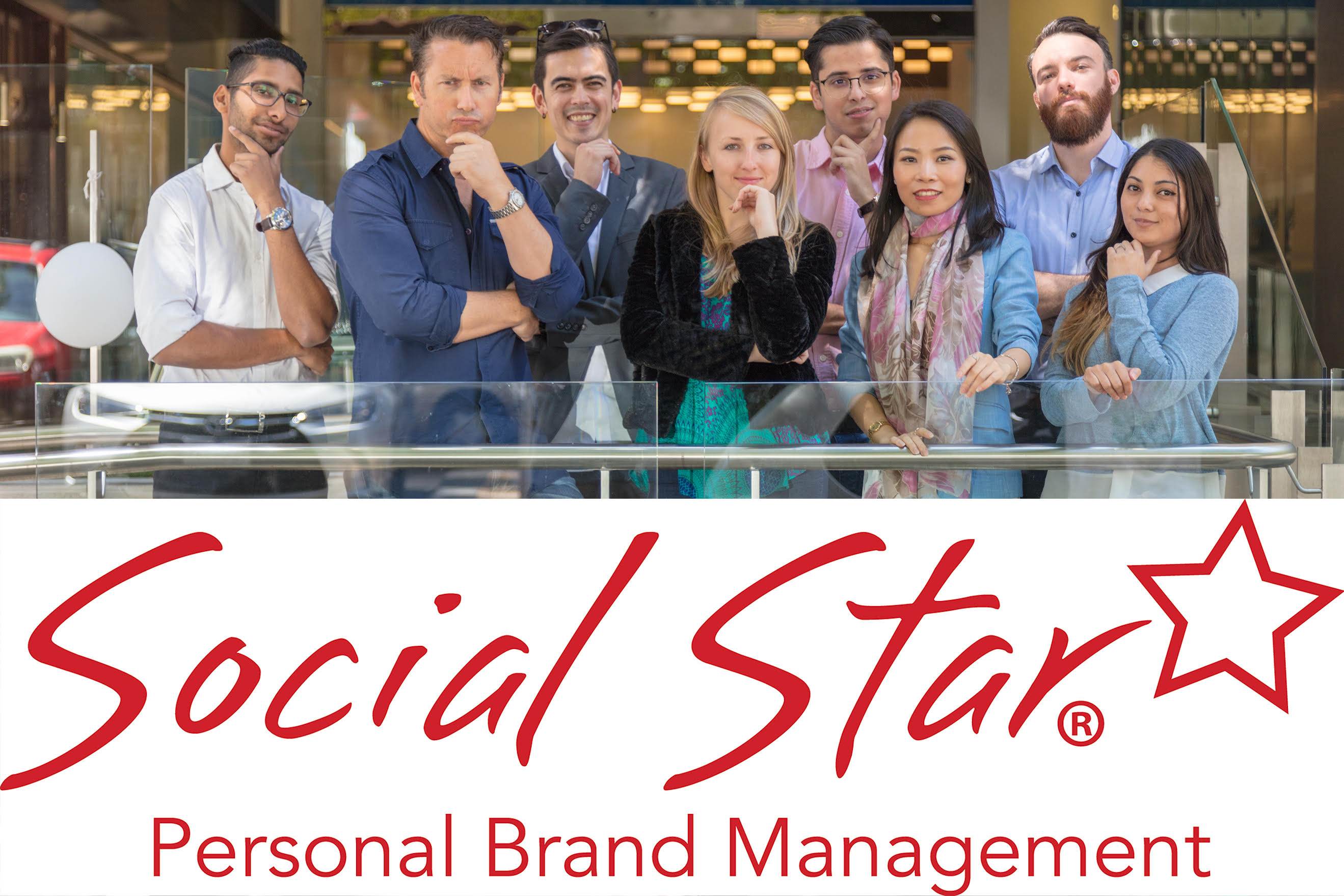 Social Star team photo with Andrew Ford