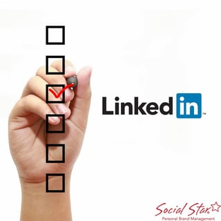 Social Star, personal branding, 10 step checklist for your LinkedIn profile